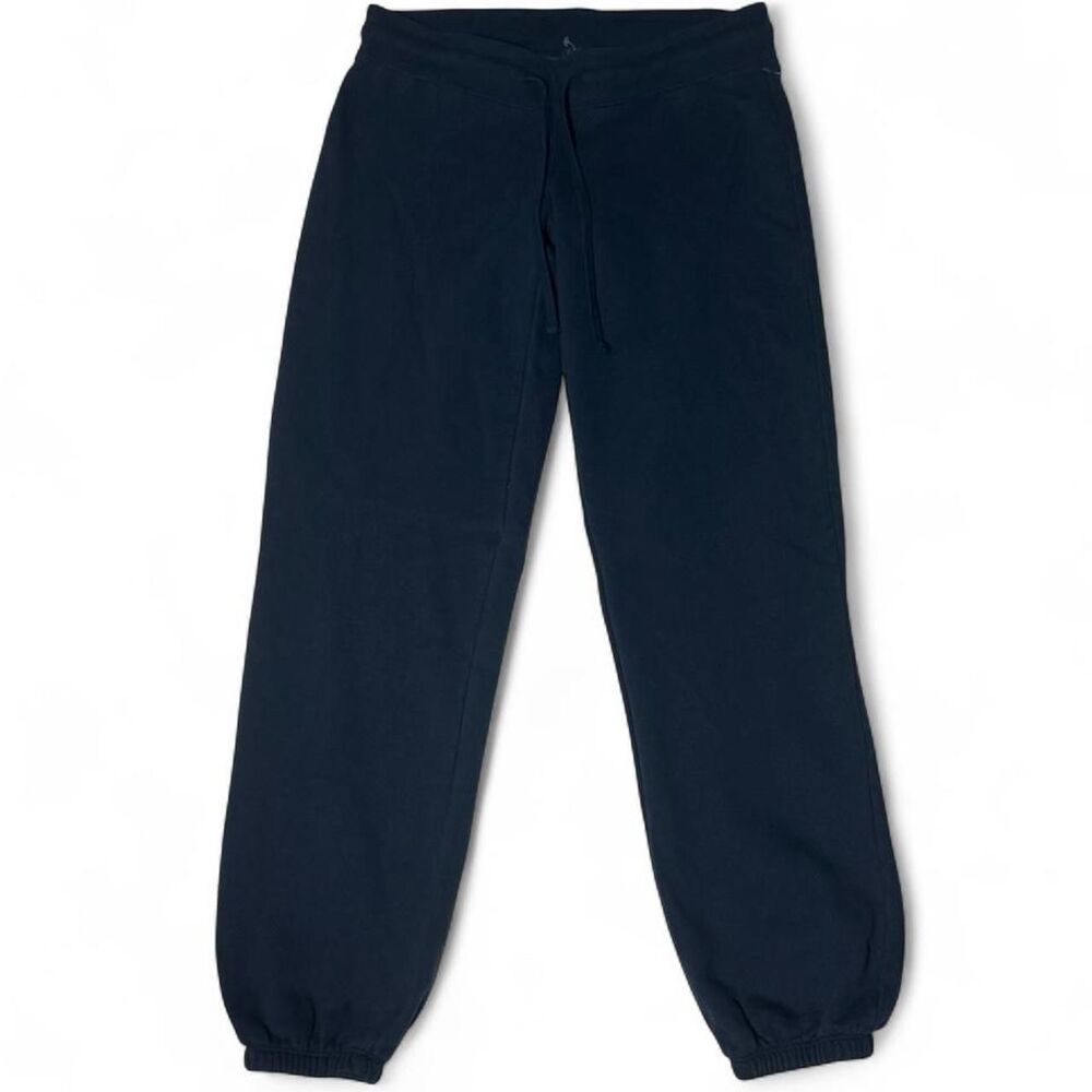 John Galt Navy Blue Low Rise Cuffed Sweatpants One Size Jogger Pants
